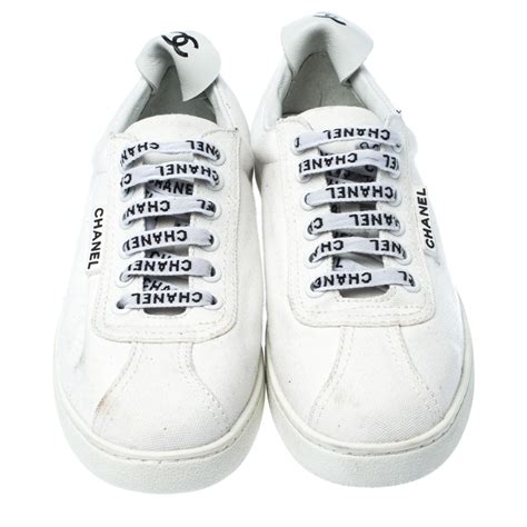 chanel canvas sneakers shoes white|authentic chanel sneakers.